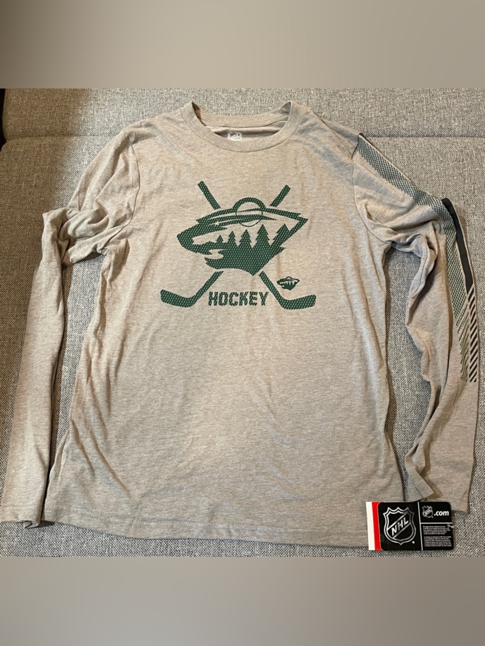 NHL MN Wild Youth Long Sleeve‎ shirt size XL NEW with TAGS